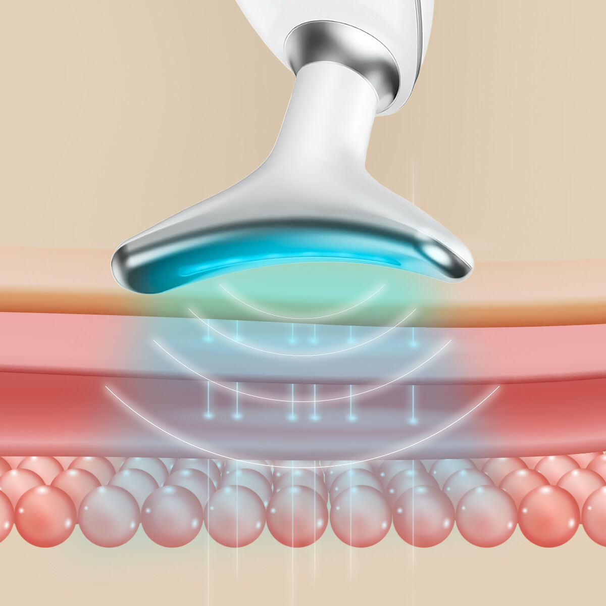 Innovagoods Masajeador Facial Eléctrico Reafirmante Para Cara Y Cuello Con Led, Ems Y Calor Selora Innovagoods