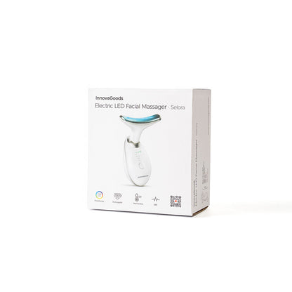 Innovagoods Masajeador Facial Eléctrico Reafirmante Para Cara Y Cuello Con Led, Ems Y Calor Selora Innovagoods